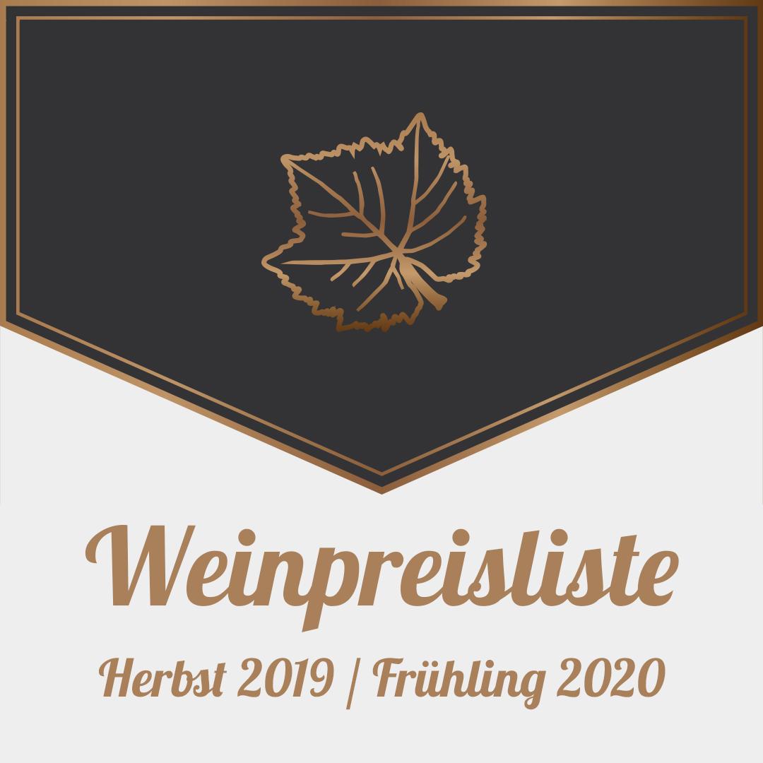 Weinkarte Herbst 2019 Frühling 2020 